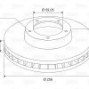 VALEO 186743 - ON FREN DISK AYNASI HAVALI 256mm NUBIRA 97>03 ESPERO 97>