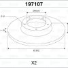 VALEO 197107 - ARKA FREN DISK (TK) FREELANDER 2 06> 2,2TD4 Ø:302MM Y:66MM K:12MM