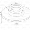 VALEO 197342 - ARKA FREN DISK AYNASI SONATA 98 01 SONATA 01 05 MAGENTIS 01 05