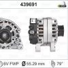 VALEO 439691 - ALTERNATOR PARTNER TEPEE PARTNER II BERLINGO III BERLINGO II XSARA II TU5JP4 (1,6 16V) PARTNER II BERLINGO II DW8B (1,9 DIZEL) P206+ (T3E) NEMO BIPPER TU3AES 206 GTI 14V 70A KLIMASIZ
