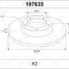 VALEO 197635 - FREN DISKI ARKA E-CLASS W210 96>02 S210 97>03