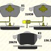 KALE B 21938 204 05 - ON FREN BALATASI A4 A6 1,8T 1,9TDI 95> PASSAT 1,8T 1,9TDI 95 00 GOLF IV 1,9TDI SUPERB 02> FISLI