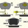 KALE B 23018 204 05 - ON FREN BALATASI A4 A6 1,8T 1,9TDI 95> PASSAT 1,8T 1,9TDI 95 00 GOLF IV 1,9TDI SUPERB 02>