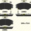 ON FREN BALATASI HYUNDAI H100 MINIBUS 1994-2005 H100 KAMYONET 1993-2003