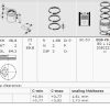 MAHLE 0397801 - MOTOR PISTON SEGMAN P205 P405 YM P309 BX ZX C15 PARTNER EM BERLINGO EM XUD7 (1,8D DIZEL) < 97 (80,50MM) / (0,50 FARKLI)
