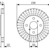 BOSCH 0986479A63 - ON FREN DISKI (AYNASI) HAVALI TOYOTA COROLLA 1988-1992 AE92 KASA (238X4)