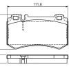 BOSCH 0986494356 - FREN BALATASI ARKA C219 55 AMG W211 E55 AMG 02>08 W220 S65 AMG 04>05