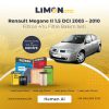 Renault Megane II 1.5 DCI 2003 - 2010 4'lü Filtre Bakım Seti (Filtron marka)