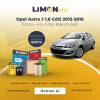 Opel Astra J 1.6 Cdti 2013-2016 4'lü Filtre Bakım Seti
