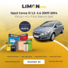 Opel Corsa D 1.2 -1.4 2007-2014 3'lü Filtre Bakım Seti ve Shell Motor Yağı
